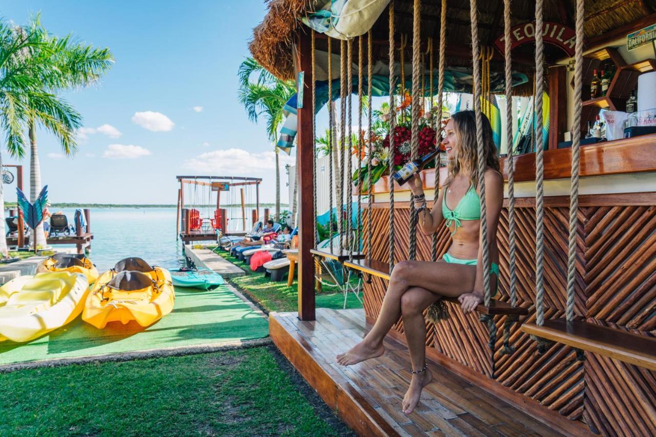Blue Bird Hotel Bacalar Buitenkant foto